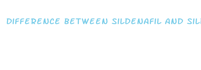 difference between sildenafil and sildenafil citrate