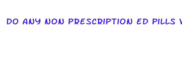 do any non prescription ed pills work