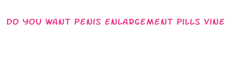 do you want penis enlargement pills vine