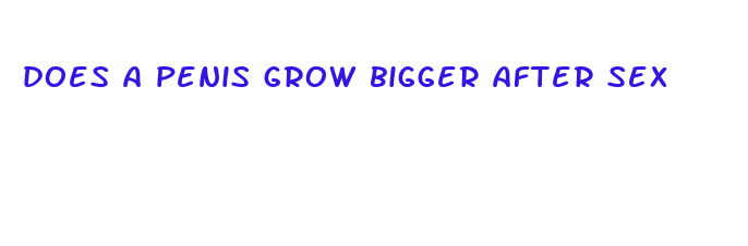 does a penis grow bigger after sex