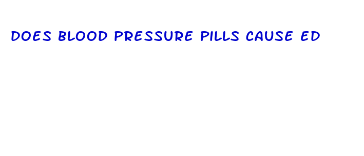 does blood pressure pills cause ed