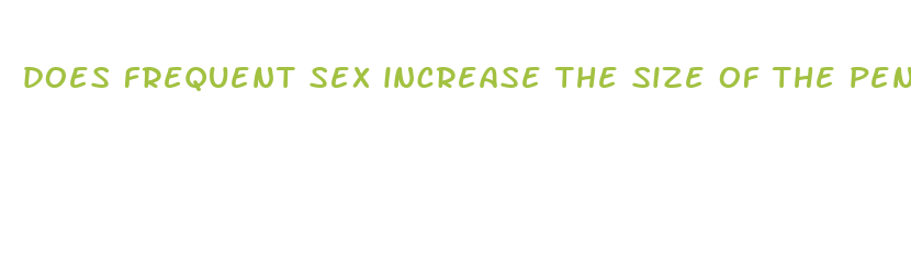 does frequent sex increase the size of the penis