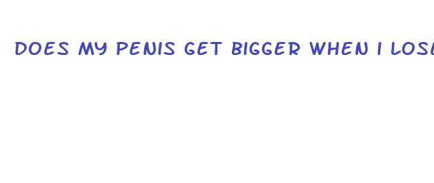 does my penis get bigger when i lose weight