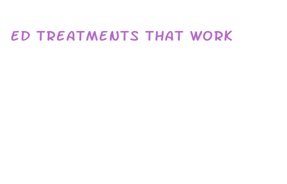 ed treatments that work