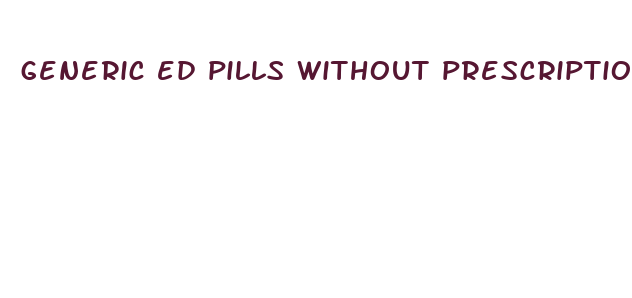 generic ed pills without prescription