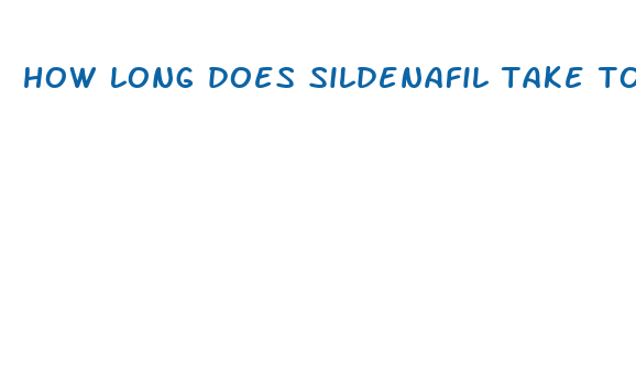 how long does sildenafil take to kick in