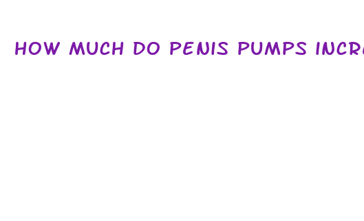 how much do penis pumps increase size