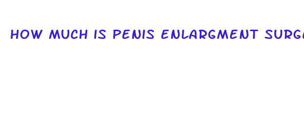 how much is penis enlargment surgery