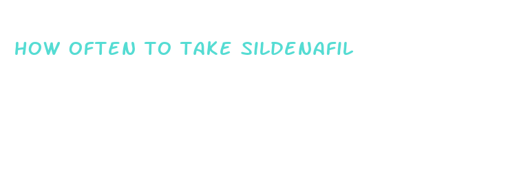 how often to take sildenafil