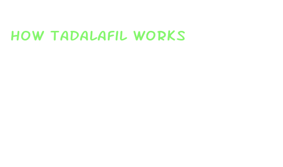 how tadalafil works