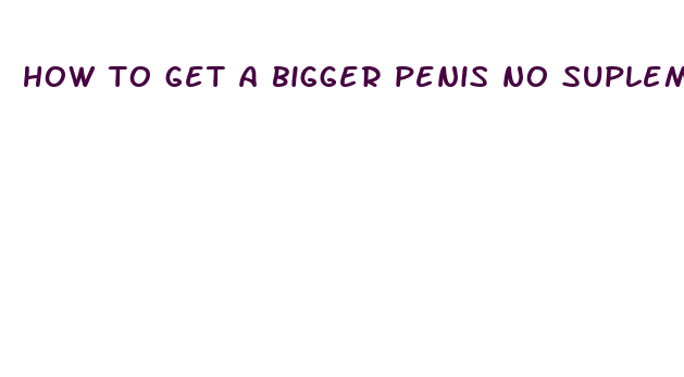 how to get a bigger penis no suplement