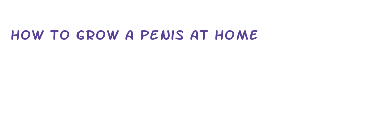 how to grow a penis at home