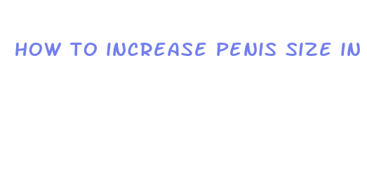 how to increase penis size in 7 days at home