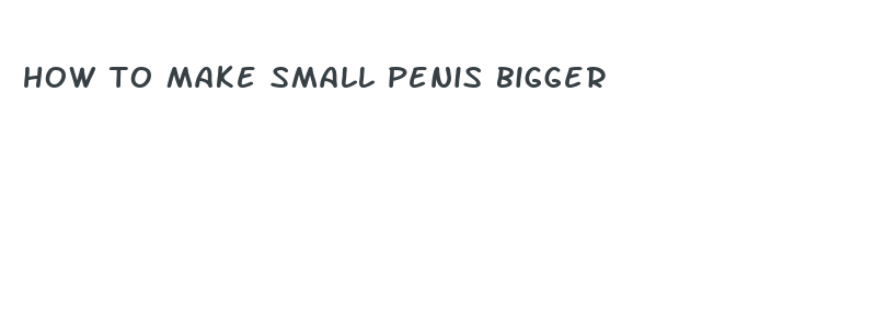 how to make small penis bigger