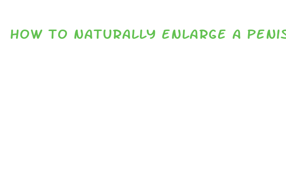 how to naturally enlarge a penis