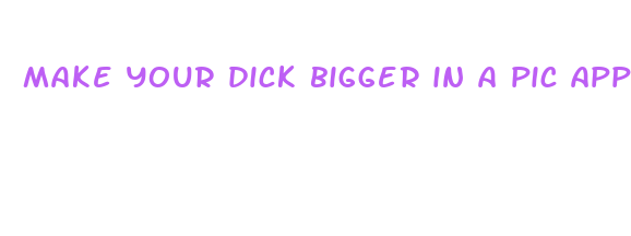 make your dick bigger in a pic application