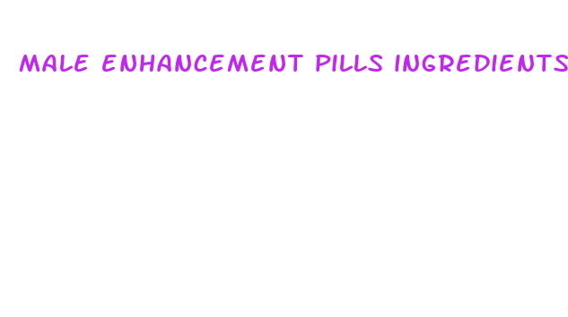 male enhancement pills ingredients