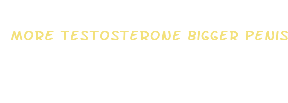 more testosterone bigger penis