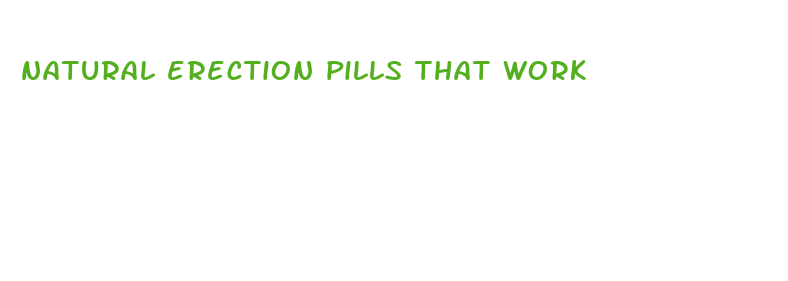 natural erection pills that work