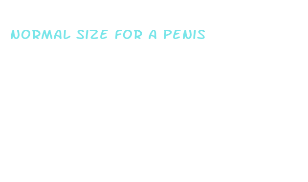 normal size for a penis