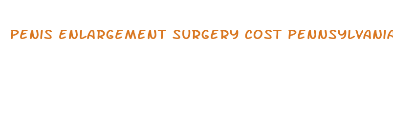 penis enlargement surgery cost pennsylvania