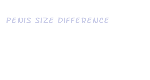 penis size difference