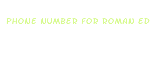 phone number for roman ed pills