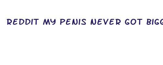 reddit my penis never got bigger