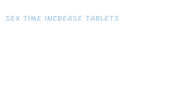 sex time increase tablets