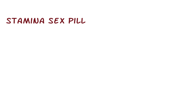 stamina sex pill