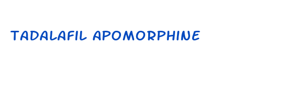 tadalafil apomorphine