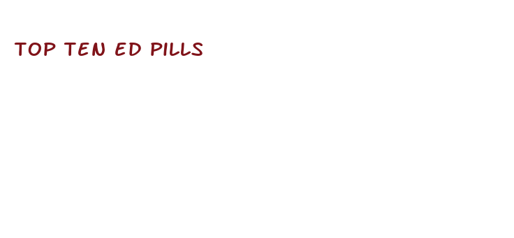 top ten ed pills