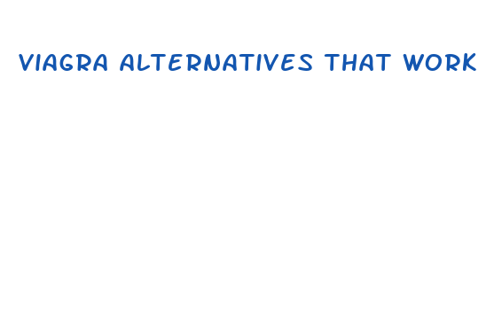 viagra alternatives that work