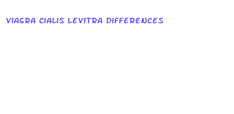 viagra cialis levitra differences