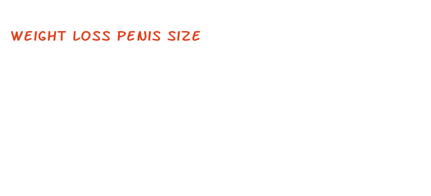 weight loss penis size