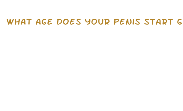 what age does your penis start getting bigger