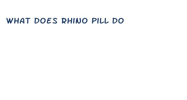 what does rhino pill do