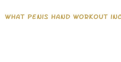 what penis hand workout increases size