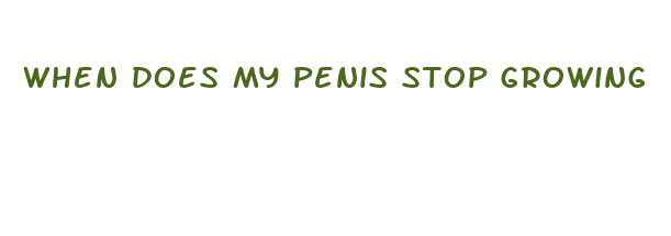 when does my penis stop growing