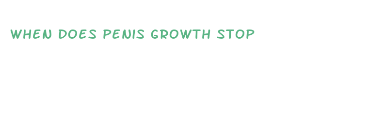 when does penis growth stop