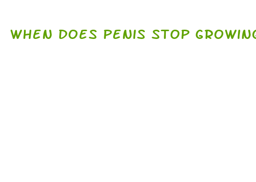 when does penis stop growing