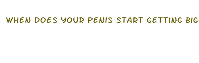 when does your penis start getting bigger