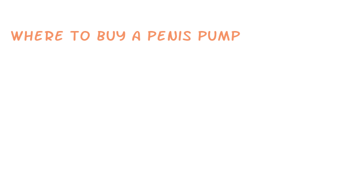 where to buy a penis pump