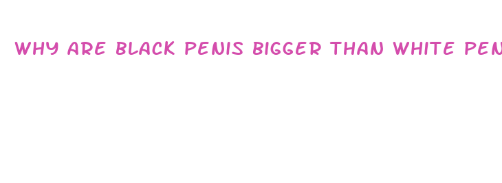 why are black penis bigger than white penis