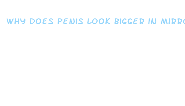 why does penis look bigger in mirror