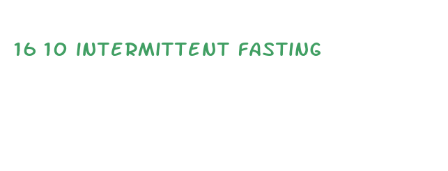 16 10 intermittent fasting