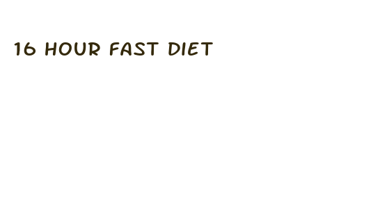 16 hour fast diet