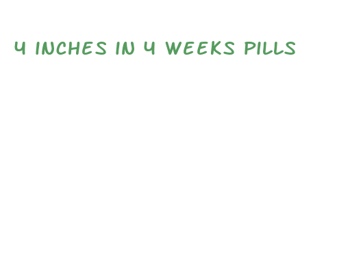 4 inches in 4 weeks pills