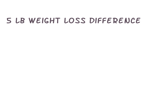 5 lb weight loss difference