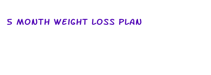 5 month weight loss plan